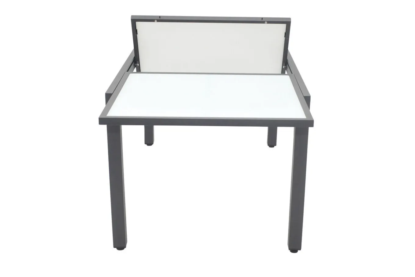 Outlet Garten-Essgruppe mit 6 Sesseln, anthrazit/grau, Alu/Glas, Tisch ca. 160/220 x 90 cm, ausziehbar, witterungsbeständig, FSC®-zertifiziertes Produkt Garten-Essgruppen|Aluminium-Gartenmöbel