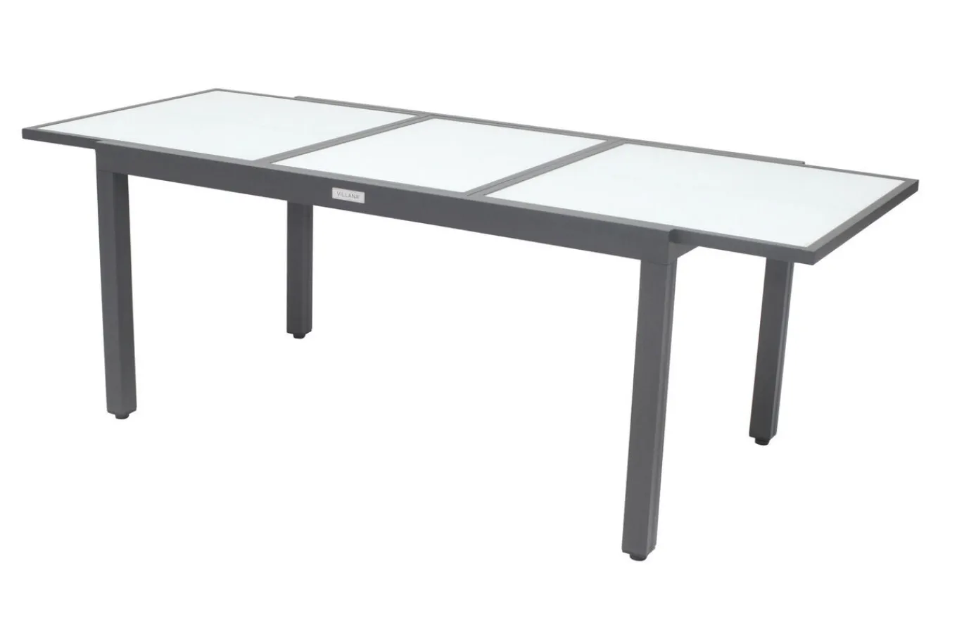 Outlet Garten-Essgruppe mit 6 Sesseln, anthrazit/grau, Alu/Glas, Tisch ca. 160/220 x 90 cm, ausziehbar, witterungsbeständig, FSC®-zertifiziertes Produkt Garten-Essgruppen|Aluminium-Gartenmöbel