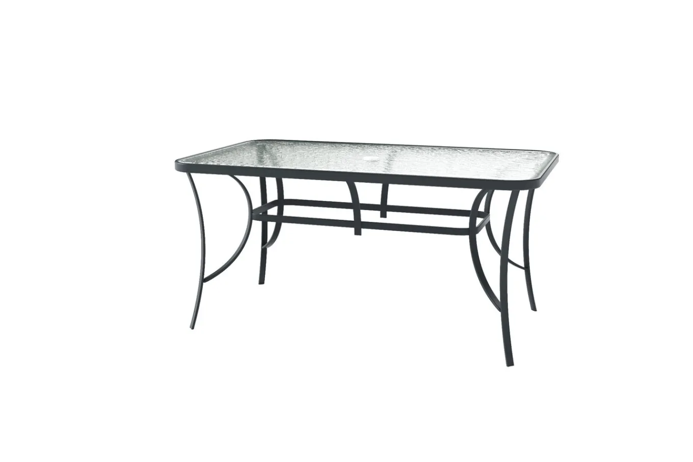 Sale Garten-Essgruppe mit 6 Klappstühlen, schwarz, Stahl/Textilene, Esstisch 150 x 90 cm Stahl-Gartenmöbel|Garten-Essgruppen