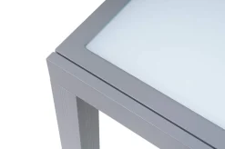 Discount Garten-Essgruppe, silber/anthrazit, Alu/ Eukalyptus, Ausziehtisch 160/220 x 90 cm, inkl 8 Klappstühle, FSC®-zertifiziertes Produkt Garten-Essgruppen