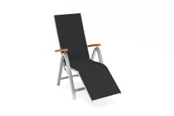 Online Garten-Essgruppe, silber/natural, Alu/Eukalyptus, Tisch 150 x 90 cm, für 6 Personen, witterungsbeständig, FSC®-zertifiziertes Produkt Garten-Essgruppen|Aluminium-Gartenmöbel