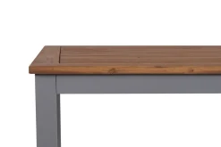 Discount Garten-Essgruppe, silber/schwarz, Alu / Akazie, Gartentisch 150 x 90 cm, 4 Klappstühle, FSC®-zertifiziertes Produkt Garten-Essgruppen