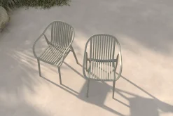 New Pico Curve Stapelsessel 2er-Set, grau, Kunststoff, 56,5 x 59,5 x 83 cm, stapelbar, UV-beständig Gartenstühle & Gartensessel