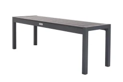 Sale Sylvania Bank, anthrazit, Alu/Holzimitat, 135x40x45 cm, für bis zu 3 Personen Gartenbänke & Gartensofas