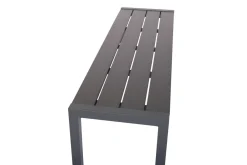 Sale Sylvania Bank, anthrazit, Alu/Holzimitat, 135x40x45 cm, für bis zu 3 Personen Gartenbänke & Gartensofas