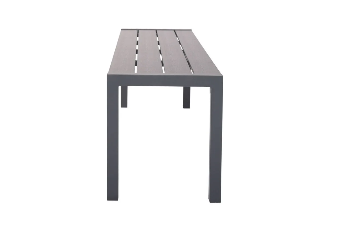 Sale Sylvania Bank, anthrazit, Alu/Holzimitat, 135x40x45 cm, für bis zu 3 Personen Gartenbänke & Gartensofas