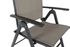 New Sylvania Garten-Essgruppe, 6 Personen, ausziehbarer Tisch 160–220 cm, Aluminium/Textil Garten-Essgruppen|Aluminium-Gartenmöbel