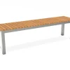 Best Tasmania Gartenbank, Silver, Aluminium/Eukalyptus, hohe Belastbarkeit, FSC®-zertifiziertes Produkt Aluminium-Gartenmöbel|Gartenbänke & Gartensofas