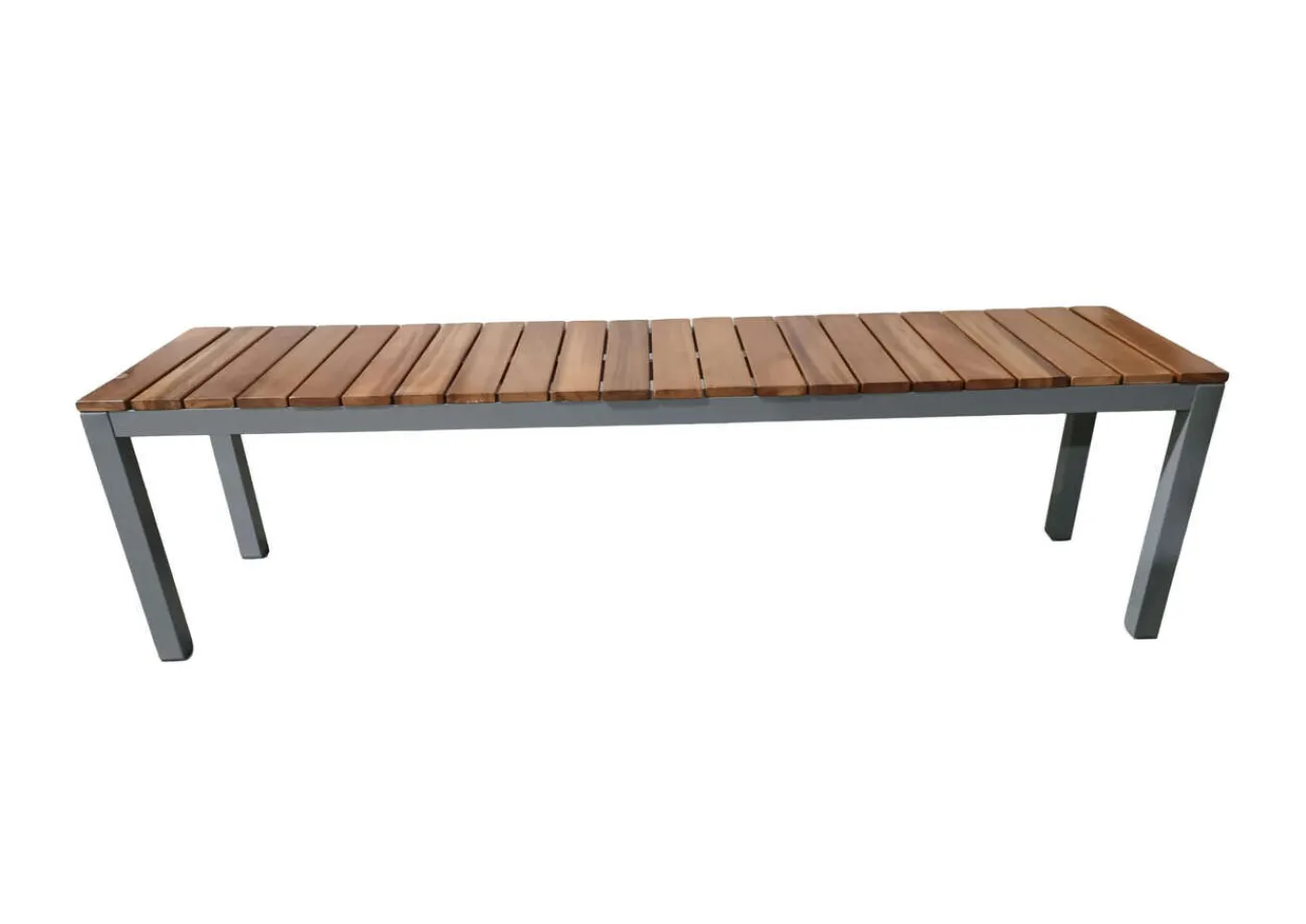 Best Tasmania Gartenbank, Silver, Aluminium/Eukalyptus, hohe Belastbarkeit, FSC®-zertifiziertes Produkt Aluminium-Gartenmöbel|Gartenbänke & Gartensofas