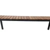 Clearance Tasmania Gartenbank, anthrazit, Alu/Eukalyptus, hohe Belastbarkeit, witterungsbeständig, FSC®-zertifiziertes Produkt Aluminium-Gartenmöbel|Gartenbänke & Gartensofas