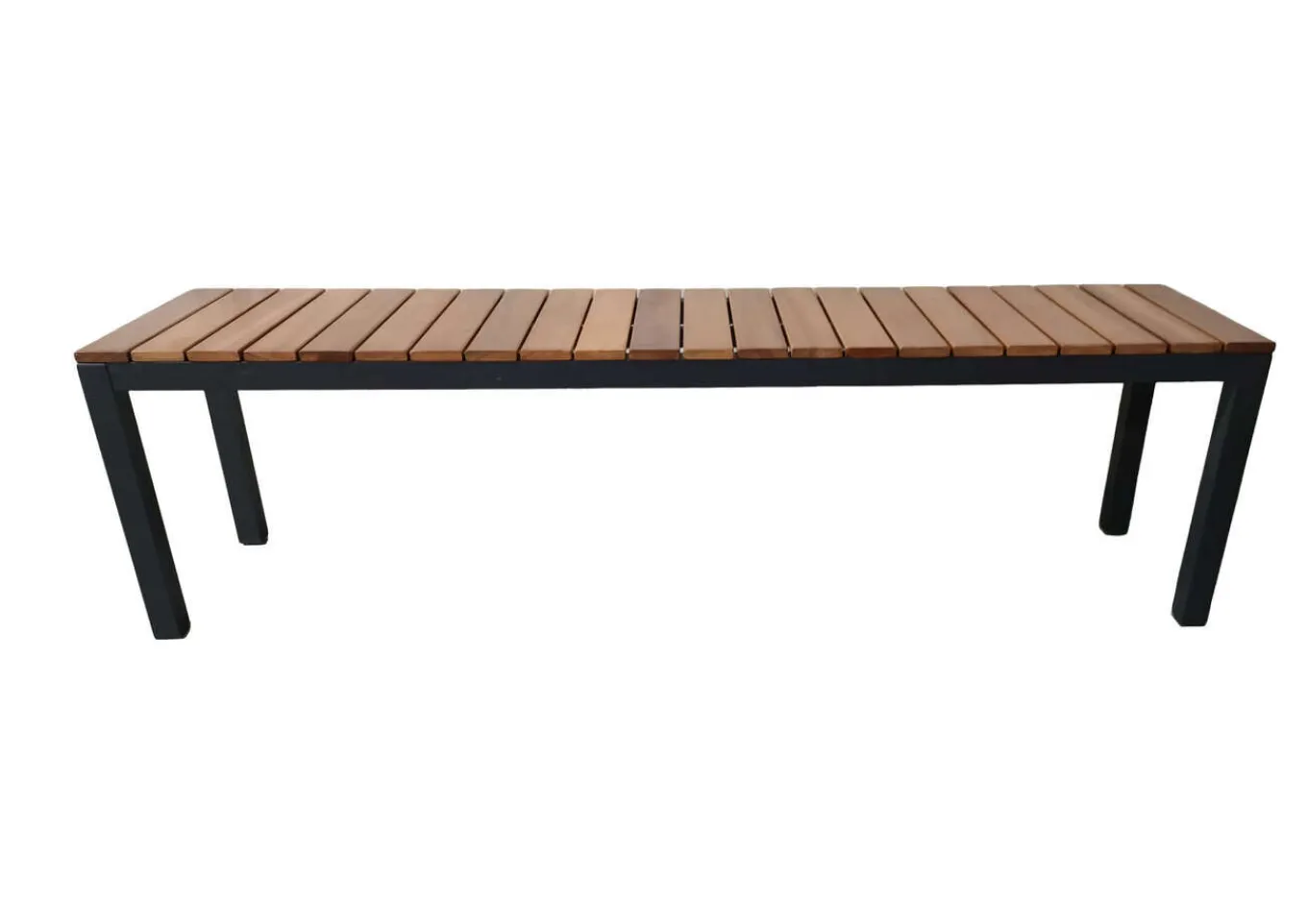 Clearance Tasmania Gartenbank, anthrazit, Alu/Eukalyptus, hohe Belastbarkeit, witterungsbeständig, FSC®-zertifiziertes Produkt Aluminium-Gartenmöbel|Gartenbänke & Gartensofas