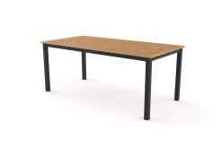 Best Tasmania Garten-Essgruppe mit Bank und 4 Klappstühlen, anthrazit/natur, Aluminium/Eukalyptus, Tischplatte 180 x 90 cm, FSC®-zertifiziertes Produkt Garten-Essgruppen|Aluminium-Gartenmöbel