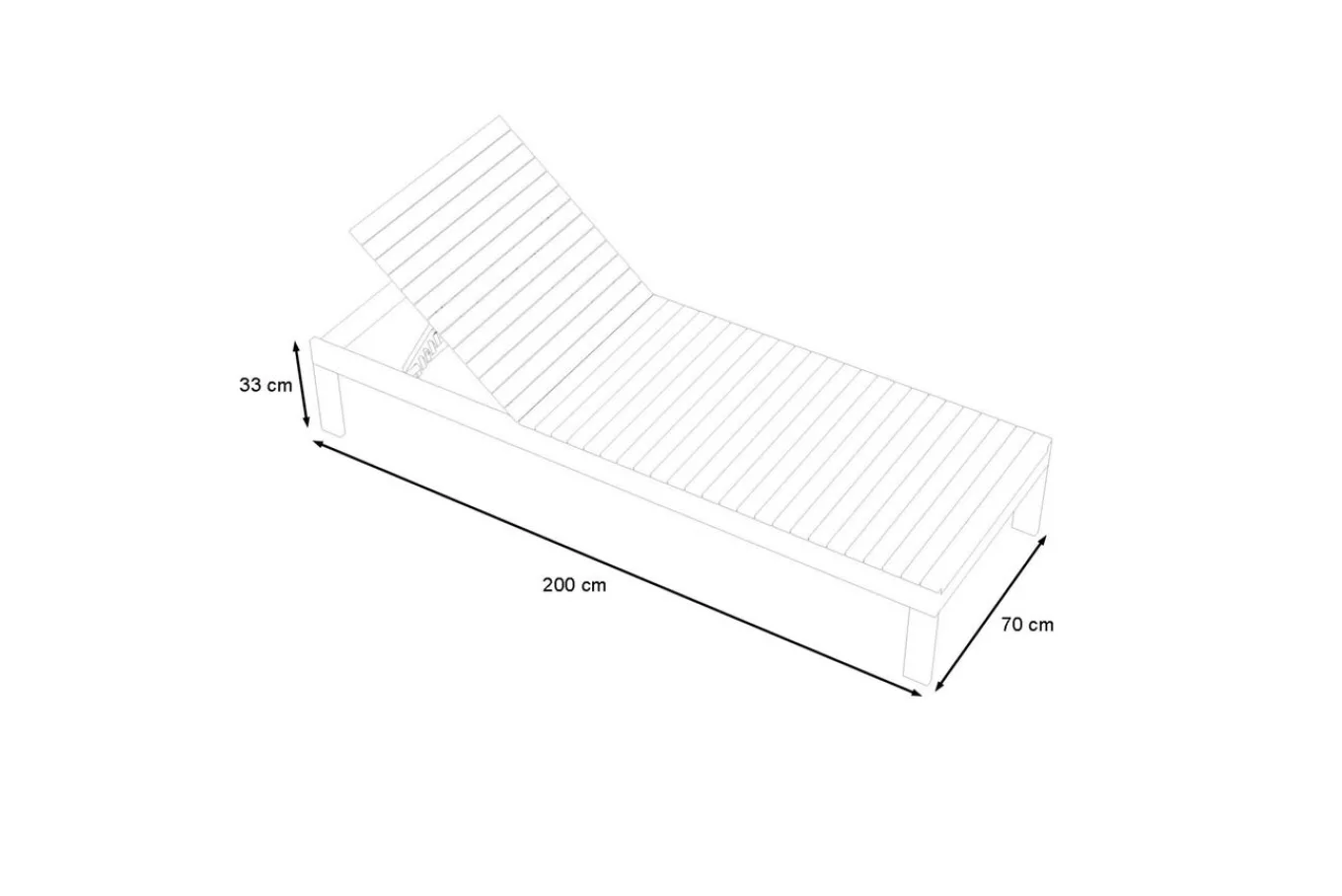 Clearance Tasmania Gartenliege, dunkelgrau, Alu/Eukalyptus, wasserabweisend, verstellbare Rückenlehne, FSC®-zertifiziertes Produkt Gartenliegen|Aluminium-Gartenmöbel