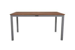 Online Victoria Gartentisch, Alu/Akazie, silber, 150 x 90 x 74 cm, zertifiziertes Material, FSC®-zertifiziertes Produkt Gartentische