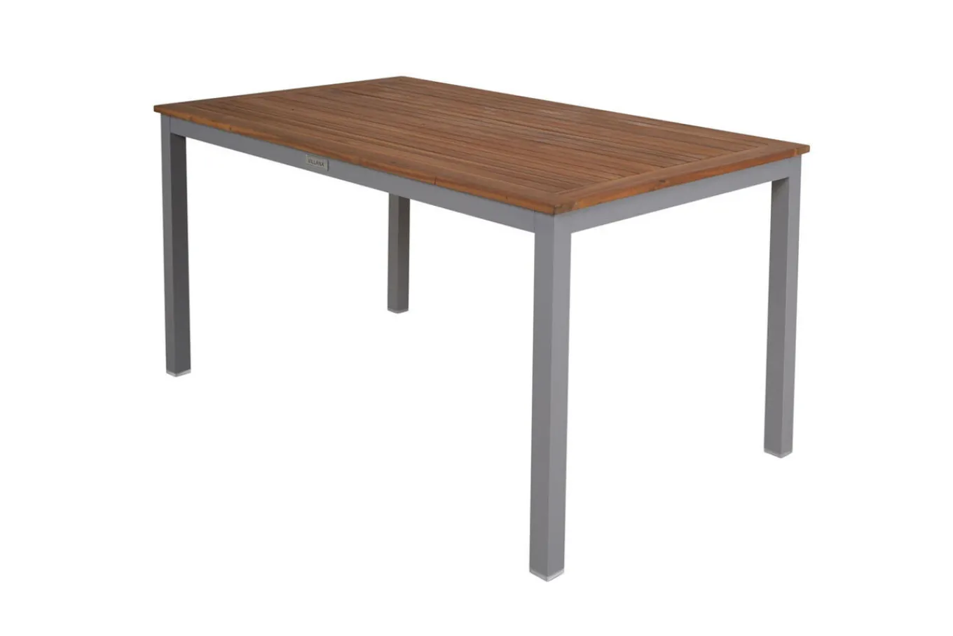 Online Victoria Gartentisch, Alu/Akazie, silber, 150 x 90 x 74 cm, zertifiziertes Material, FSC®-zertifiziertes Produkt Gartentische