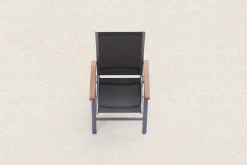 Online Victoria Klappstuhl, silber/schwarz, Alu/Textilene, 64 x 58 x 110 cm, zertifiziertes Material, FSC®-zertifiziertes Produkt Aluminium-Gartenmöbel|Gartenstühle & Gartensessel